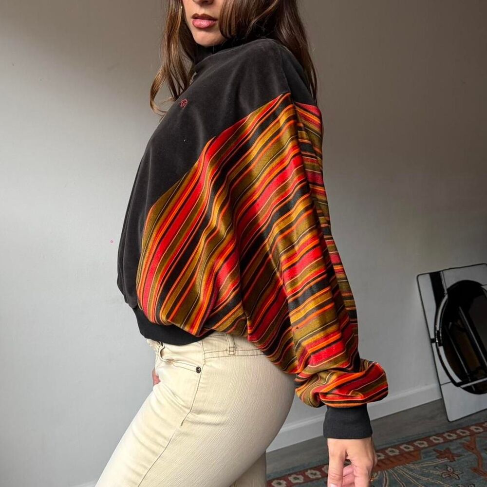 Vintage 90s Oscar de la Renta multi Sweatshirt - Picture 3 of 8